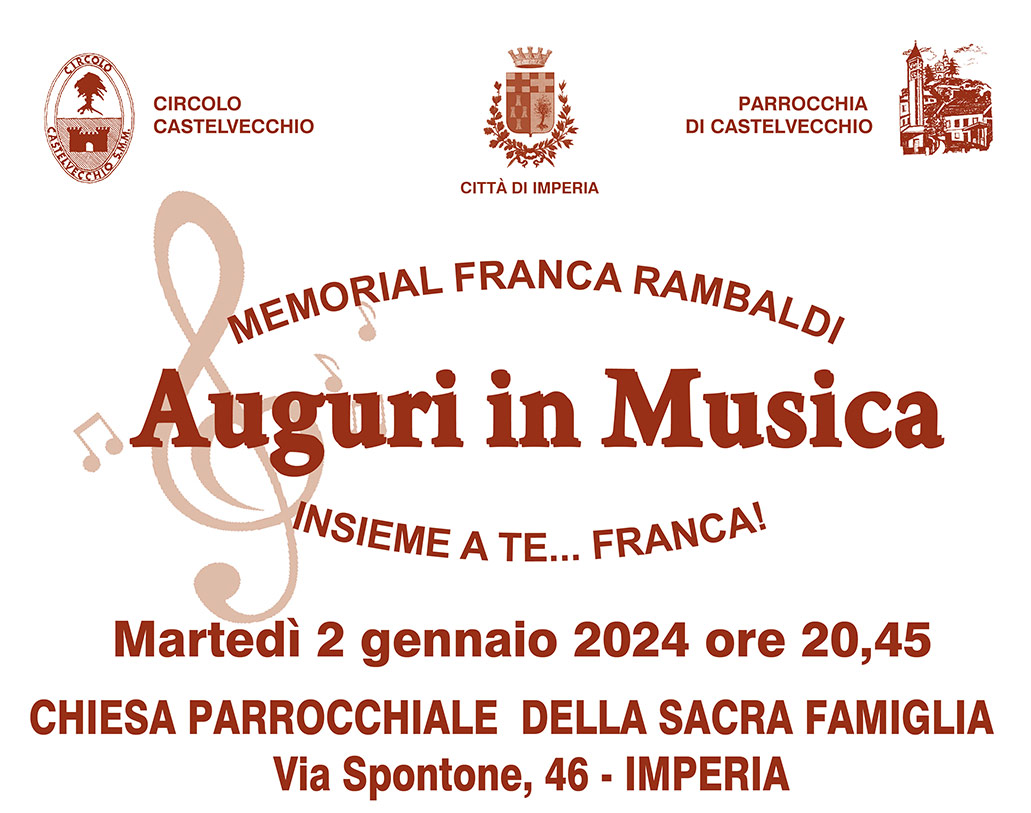 AUGURI IN MUSICA – MEMORIAL FRANCA RAMBALDI.
